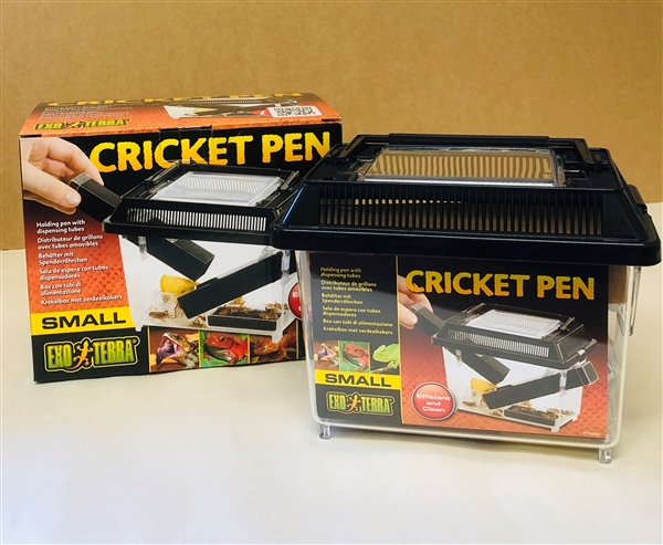 Large Cricket Keeper Pen Exo Terra With 4 Chutes And Fiid And Water Dish